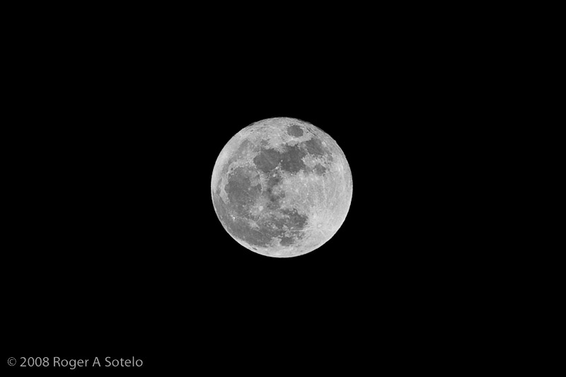 Full Moon on a cloudless night